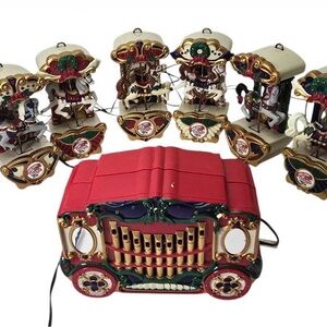 Mr. Christmas Holiday Carousel Music Box with Moving Pieces